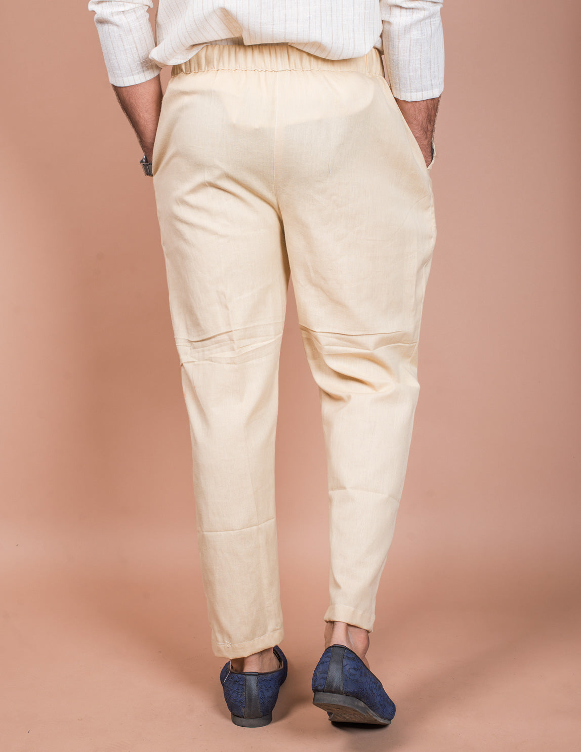 Beige Cotton Pyjama Pant