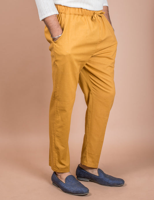 Mustard Cotton Pyjama Pant