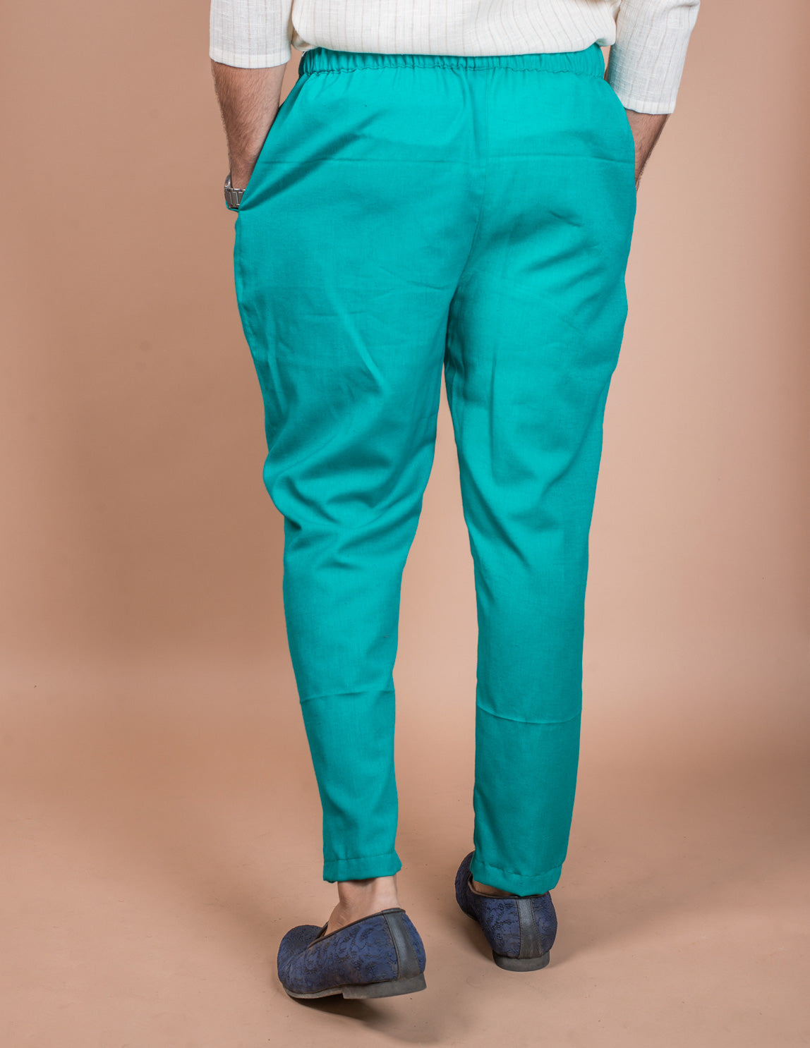 Cyan Cotton Pyjama Pant