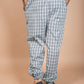 Grey Checked Cotton Harem Pant