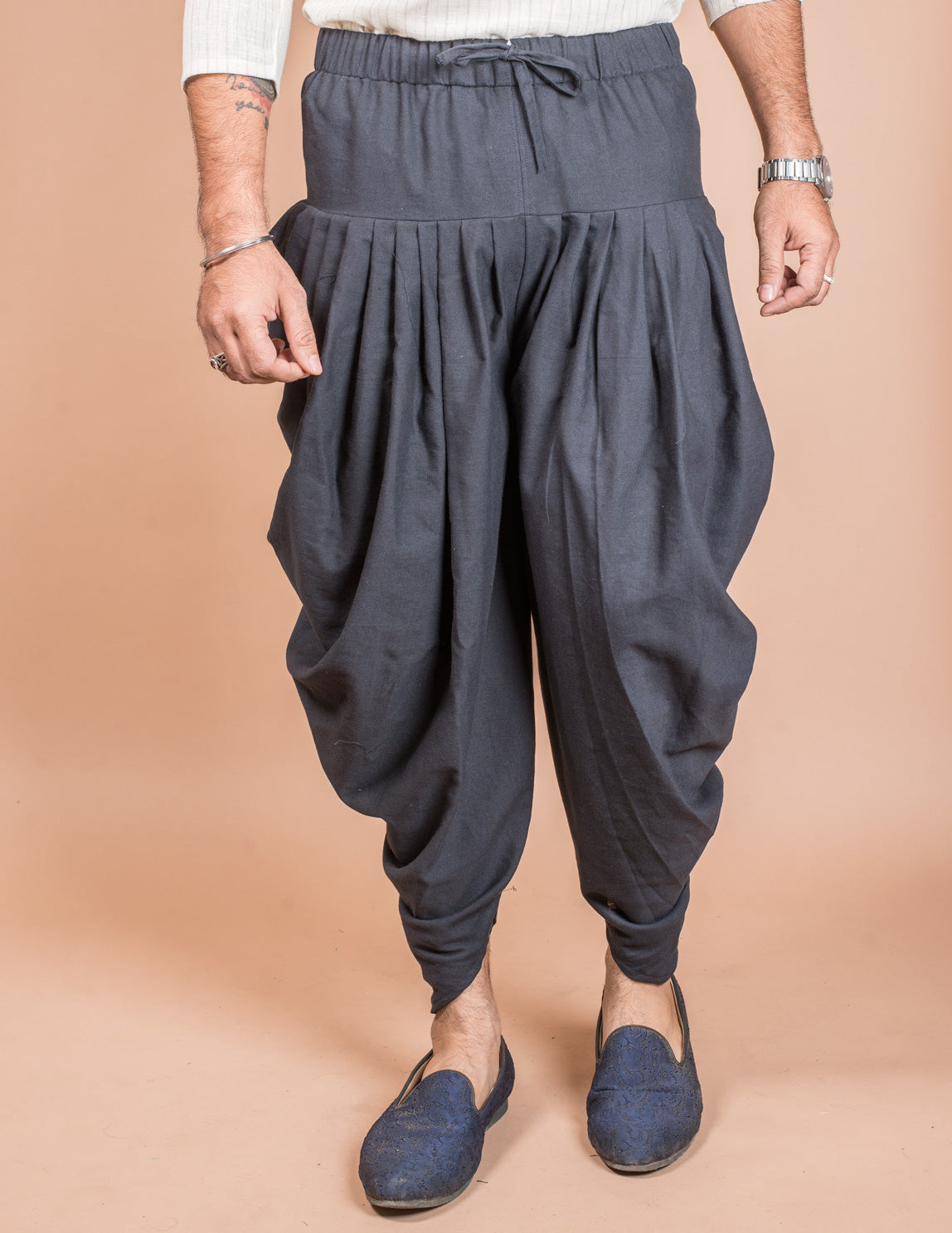 Black Cotton Dhoti Pant Unisex