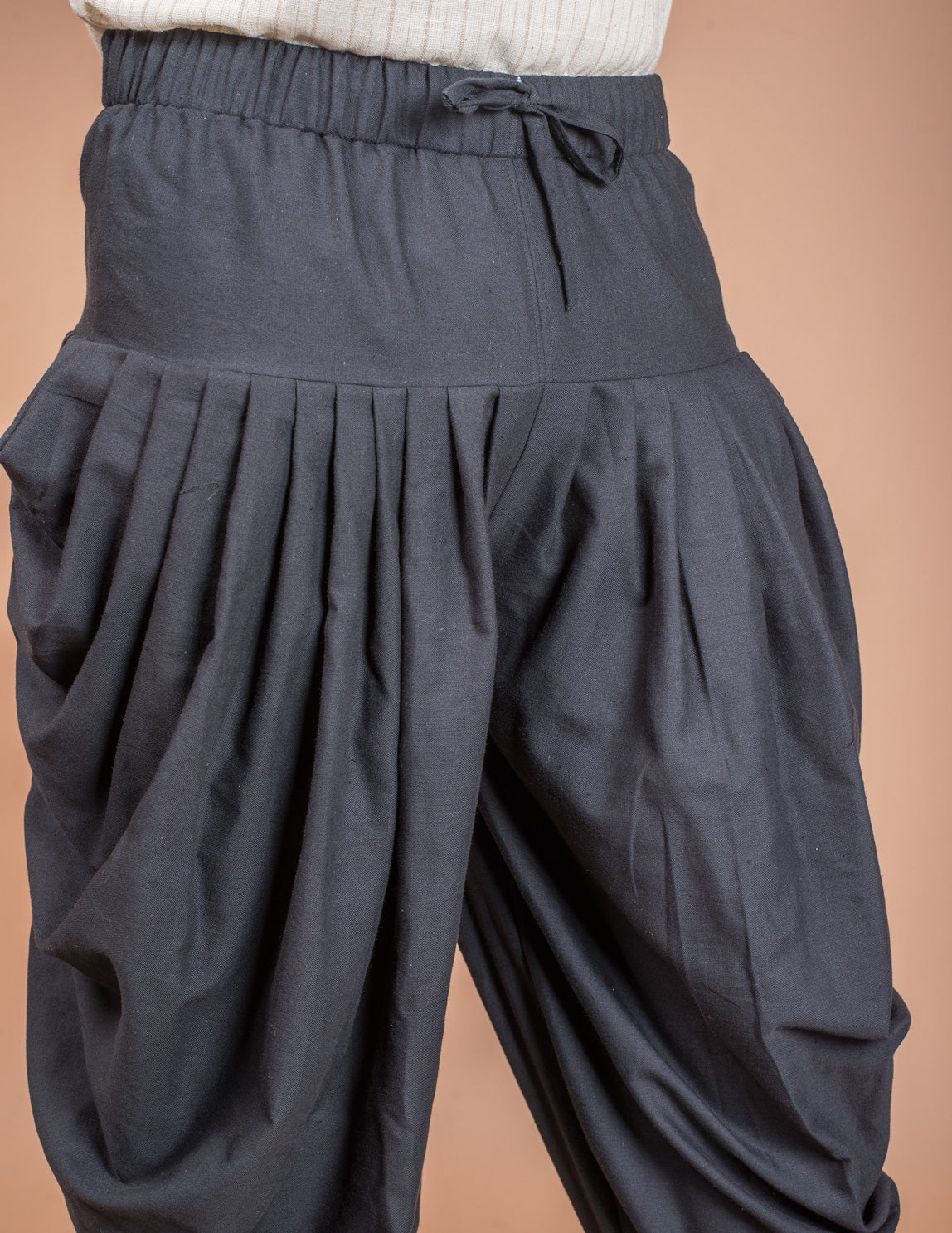 Black Cotton Dhoti Pant Unisex