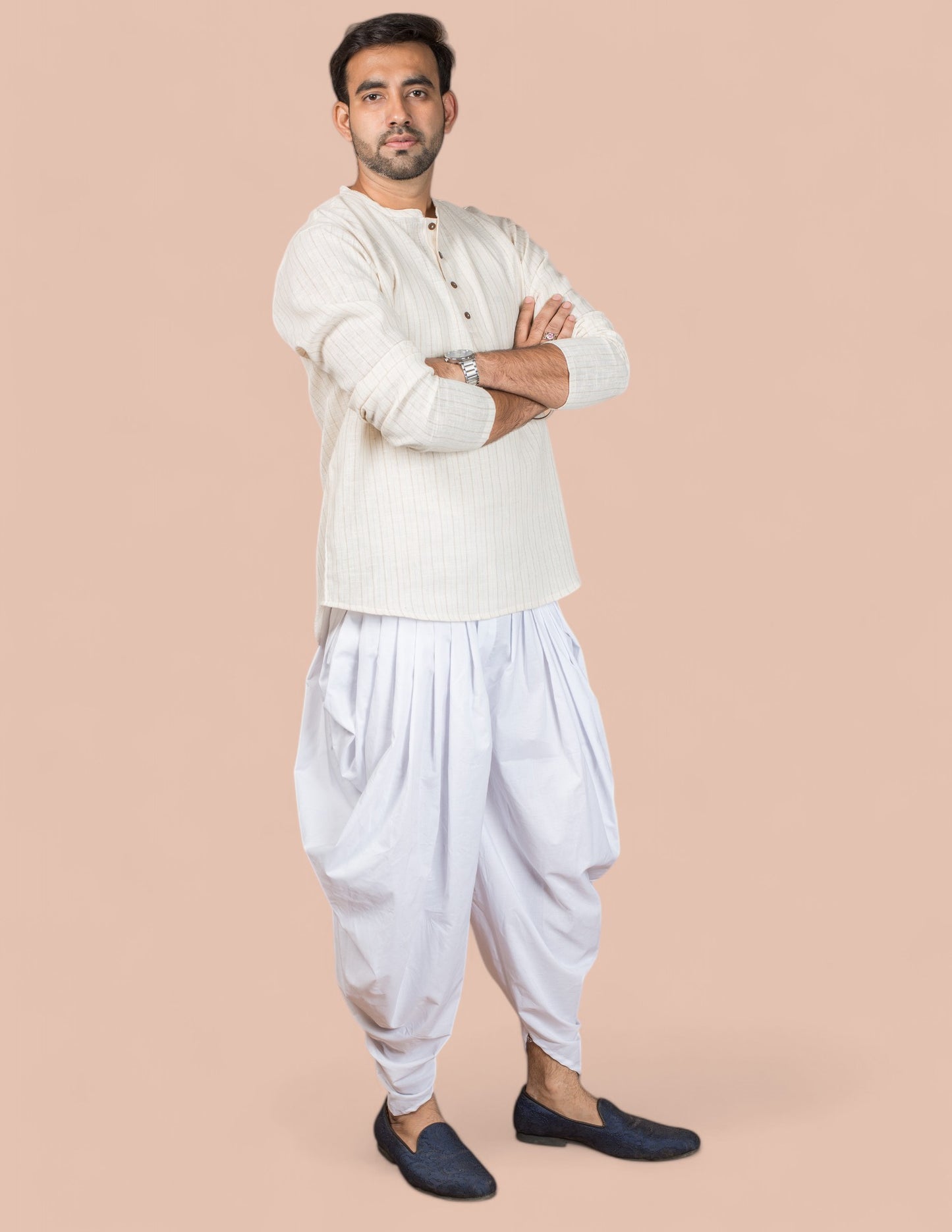 White Cotton Dhoti Pant Unisex