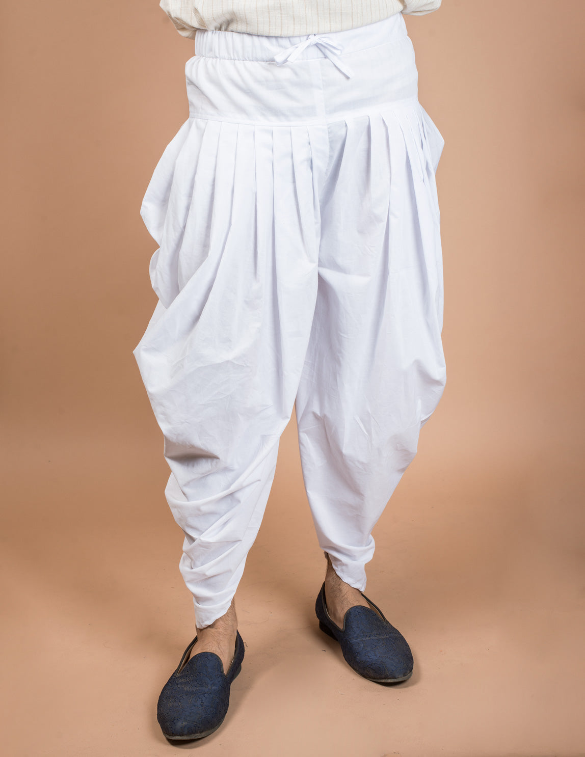 White Cotton Dhoti Pant Unisex