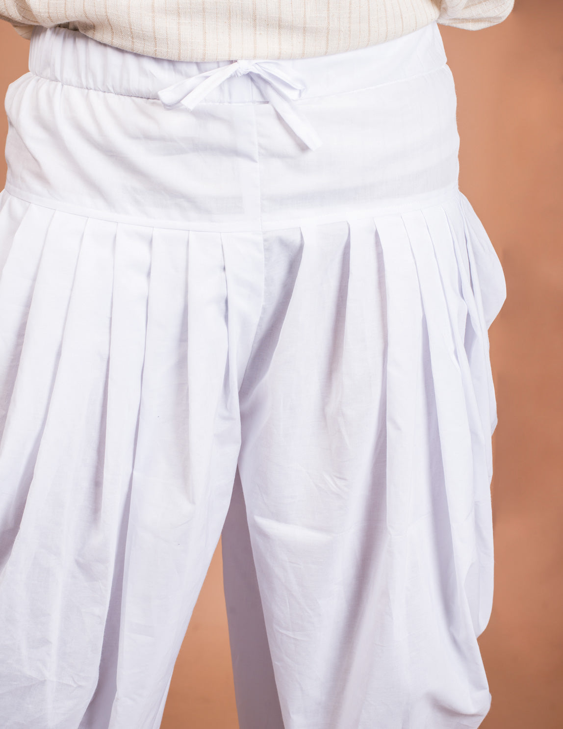 White Cotton Dhoti Pant Unisex