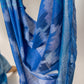 Blue Ikkat Linen Handloom Saree