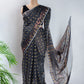 Black Cotton Jamdani Handloom Saree