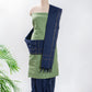 Green Woven Cotton Handloom Unstitched Suit