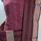 Maroon Cotton Jacquard Unstitched Suit