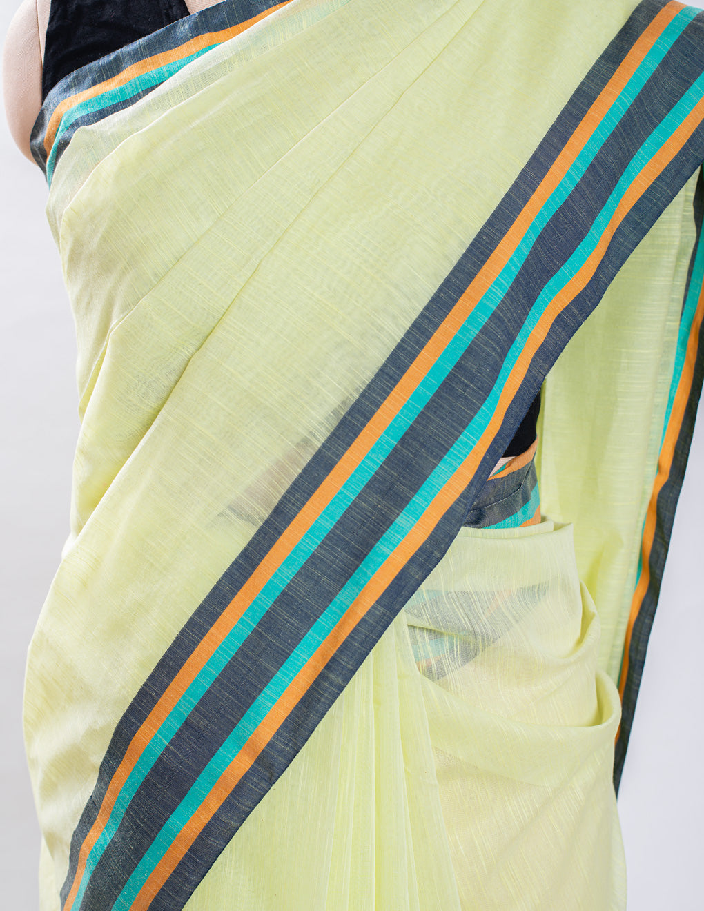 Plain Cotton Handloom Saree