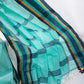 Blue Plain Cotton Handloom Saree