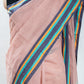 Brown Plain Cotton Handloom Saree