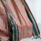 Brown Plain Cotton Handloom Saree