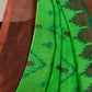 Green Cotton Slub Handloom Saree