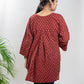 Maroon Pure Cotton Ajrakh Top