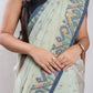 Green Cotton Soft Jamdani Handloom Saree