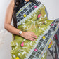 Green Handloom Pure Cotton Jamdani Saree