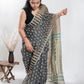 Grey Handloom Cotton Soft Jamdani Saree