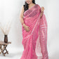 Pink Handloom Cotton Soft Jamdani Saree