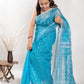 Blue Handloom Cotton Soft Jamdani Saree