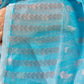 Blue Handloom Cotton Soft Jamdani Saree