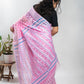 Pink Handloom Cotton Soft Jamdani Saree