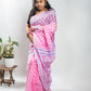 Pink Handloom Cotton Soft Jamdani Saree