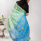 Green Handloom Muslin Tissue Jamdani Saree