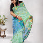 Green Handloom Muslin Tissue Jamdani Saree