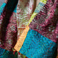 Bengal Kantha Patchwork Silk Stole Reversible