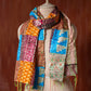 Bengal Kantha Patchwork Silk Stole Reversible