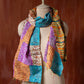 Bengal Kantha Patchwork Silk Stole Reversible