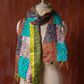 Bengal Kantha Patchwork Reversible Silk Stole