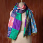 Bengal Kantha Patchwork Reversible Silk Stole