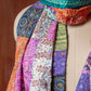 Bengal Kantha Patchwork Reversible Silk Stole