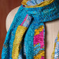 Bengal Kantha Patchwork Reversible Silk Stole