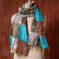 Bengal Kantha Patchwork Reversible Silk Stole