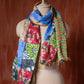 Bengal Kantha Patchwork Reversible Silk Stole