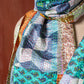 Bengal Kantha Patchwork Reversible Silk Stole