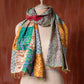 Bengal Kantha Patchwork Reversible Silk Stole