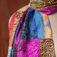 Bengal Kantha Patchwork Reversible Silk Stole