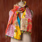 Bengal Kantha Patchwork Reversible Silk Stole