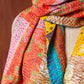 Bengal Kantha Patchwork Reversible Silk Stole