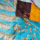 Bengal Kantha Patchwork Reversible Silk Stole