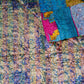 Bengal Kantha Patchwork Reversible Silk Stole