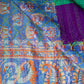 Bengal Kantha Patchwork Reversible Silk Stole