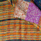 Bengal Kantha Patchwork Silk Stole Reversible