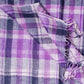 Mauve Check Woven Bhagalpuri Linen Stole