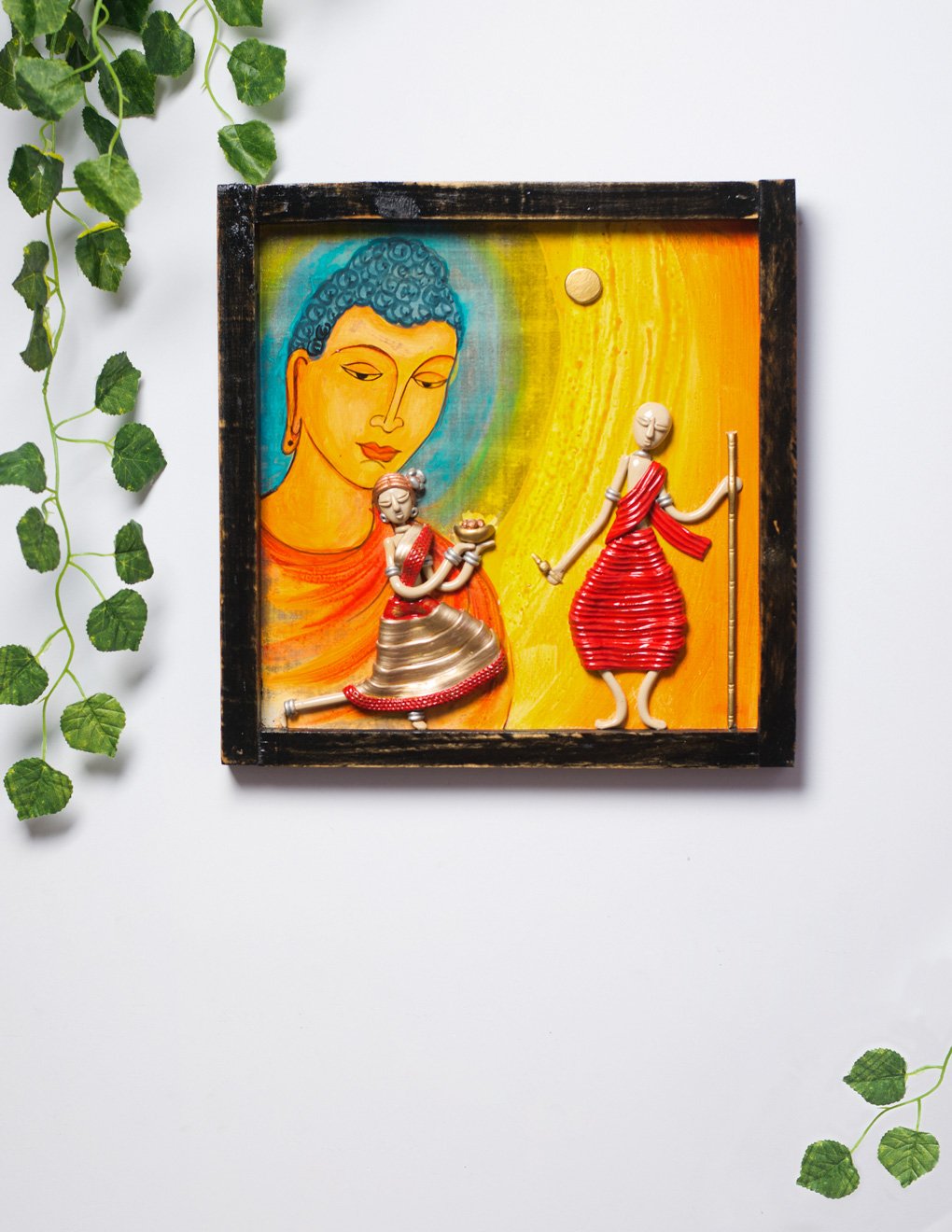 Handmade Wooden Wall Hanging with Hand Painted - Artytales