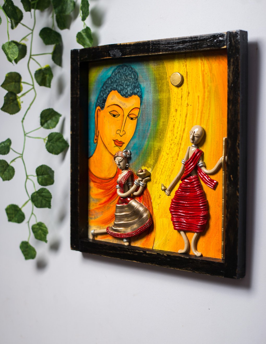 Handmade Wooden Wall Hanging with Hand Painted - Artytales